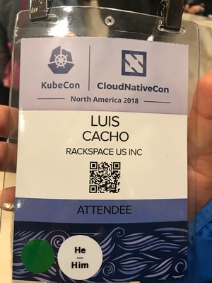 My Badge @Kubecon 2018